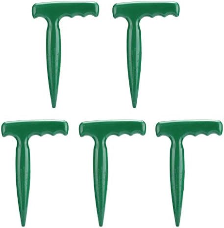 Bollenplanten | 5 Stuks Handheld Plastic Transplantatie Widger Planten Gereedschap Dibber Grondboor Gatponsen Zaad Dispenser Tuinbenodigdheden Grip Zaailing Ponsen Bollenplanten Bollenplanten