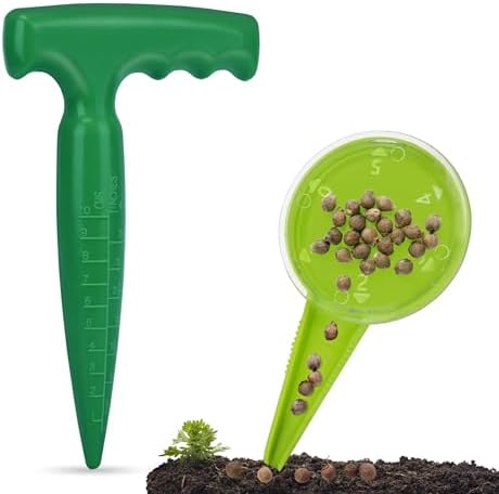 Bollenplanten | 6,9 Inch Plastic Dibbler Planting Tool – Planten Bloemzaad Dispenser Bollenplanten Bollenplanten