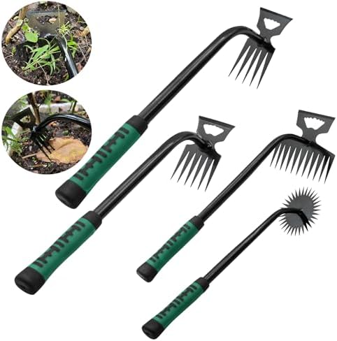 Handmatige Wieden | 2-Pack Onkruidverwijdering Gereedschap, Tuin Handonkruidverwijderaar, Handmatige Multifunctionele Onkruidverwijderaars Tuingereedschap Voor Tuin En Tuin (5 Tanden + 8 Tanden) Handmatige Wieden Handmatige Wieden