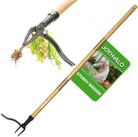 Handmatige Wieden | 46″ Paardenbloem Onkruidtrekker Gereedschap Staand Zware Duurzame 4-Klauwen, Lange Handgreep Onkruidverwijderaar Voor Tuin Met Stalen Kop, Onkruidverwijderingsgereedschap Onkruid Picker, Onkruid Trekker Gereedschap Zonder Buigen Of Knielen Handmatige Wieden Handmatige Wieden