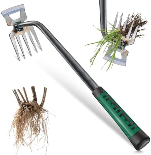 Handmatige Wieden | Onkruidverwijder Tools Scherpe Onkruidtool Hoog Mangaanstaal Graswortelverwijder Tool Met 5 Tanden Dubbel Doel Handonkruidverwijderaar Voor Tuin En Buitengebied Handmatige Wieden Handmatige Wieden