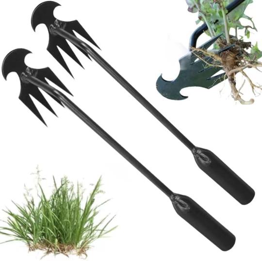 Handmatige Wieden | Onkruidverwijderaar, Onkruid Artefact Uittrek Tool, 4 Tanden Dubbel Doel Handmatige Onkruidbestrijders, Multifunctionele Gereedschappen Voor Tuinonkruid (2 Stuks 30Cm) Handmatige Wieden Handmatige Wieden