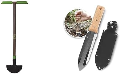 Handranders | 2917200 Zagenrand Border Edger met T-Handgreep, 39-Inch & Nisaku Njp650 De Originele Hori Hori Namibagata Japanse RVS Onkruidmes, 7.25-Inch Blade Handranders Handranders