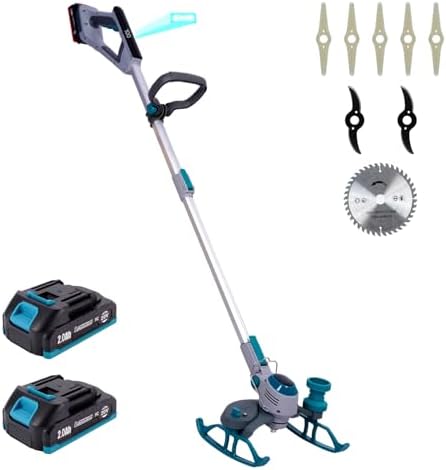 Handranders | Draadloze Grastrimmer, 20V 2 X 2.0Ah Accu Aangedreven Onkruidverdelger, Grastrimmer/Grasrandtrimmer/Mini Mover In 1, Weegt Slechts 2,4 Kilogram Handranders Handranders