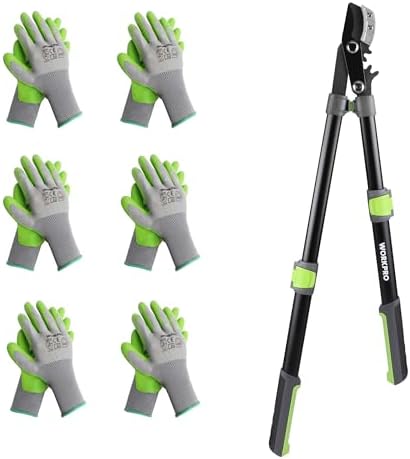 Handsnoeiers | 25-37″ Anvil Snoeischaar en 6 Paar Tuinhandschoenen Handsnoeiers Handsnoeiers