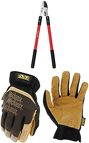 Handsnoeiers | Compound Action Anvil Lopper, 32 Inch, Fl 3420, Rood + Mechanix Wear Lff-75-011: Durahide Fastfit Leren Werkhandschoenen (X-Large, Bruin/Zwart) Handsnoeiers Handsnoeiers