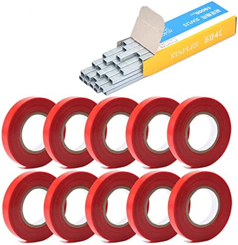 Tu gereedschapsets | 10 Stuks Tapes 1 Doos Nietjes Voor Plantenbindmachine Tapetool Voor Tuinbouw (10 Tapes En 1 Niet) Tu gereedschapsets Tu gereedschapsets