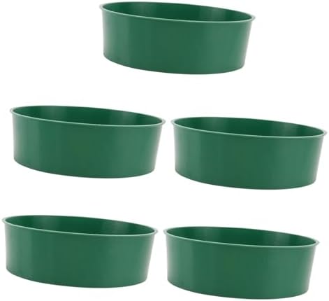 Tu gereedschapsets | 5 Stuks Plastic Gaaszeef Tuin DIY Grondzeef Grote Plastic Bloempotten Tuinzeef Strand Speelgoed Voor Plastic Pallet Zandzeef Ronde Tray Zeef Grondzeef Accessoires Handmatig Tu gereedschapsets Tu gereedschapsets