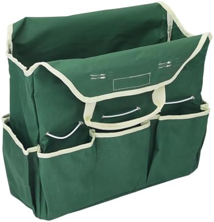 Tu gereedschapsets | Tu gereedschapstas 37 cm x 14 cm x 42 cm Grote Oxford Waterdichte Tuin Tas met Vakken Tuinieren Plant Gereedschap Organizer Opslag Draagtas Voor Buiten Mannen, Donkergroen Tu gereedschapsets Tu gereedschapsets