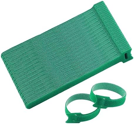 Tuindraad & Twist Ties | 15 Stuks Plantenbinders, Tuinplantenhaken en Lussen, Verstelbare Plantensteunbinders, Herbruikbare Multifunctionele Binders, Nylonbinders voor Klimplanten (20 cm, Groen) Tuindraad & Twist Ties Tuindraad & Twist Ties