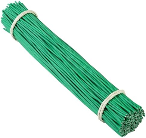 Tuindraad & Twist Ties | 2 Stuks 15 cm Tuin Twist Tie, Ronde Plastic Twist Ties Voor Planten, Klimop En Wikkeldraden Of Kerstboom Tuinplanten Groei En Zorg, Kantoor Thuis Kabelorganisatie (Groen) Tuindraad & Twist Ties Tuindraad & Twist Ties