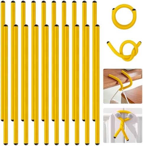 Tuindraad & Twist Ties | 2 Stuks 17 Inch Eva Foam Twist Rubber Ties Herbruikbare Buigzame Kabelbinders Flexibele Zware Twist Ties Voor Het Organiseren Van Kabels Bundelen (Geel) Tuindraad & Twist Ties Tuindraad & Twist Ties