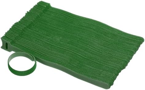 Tuindraad & Twist Ties | 8 Inch Haak-en-lus Kabelbinders, 150 Stuks Nylon Verstelbare Tuinbinders, Ondersteuning voor Planten en Klimop, Snoerorganizer, Herbruikbare Multifunctionele Binders, Groen Tuindraad & Twist Ties Tuindraad & Twist Ties