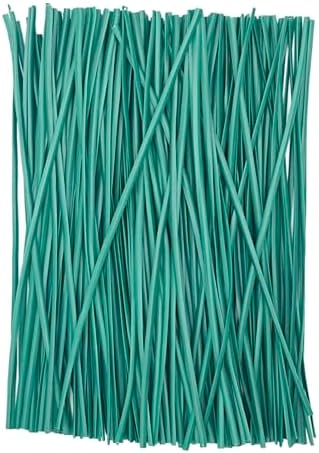 Tuindraad & Twist Ties | Groene Plastic Twist Ties Bulk, 15 cm Herbruikbare Twist Ties Tuindraad Voor Planten, 5 Stuks Metallic Twist Ties Voor Broodzakken, Klimplanten En Wikkelkoorden, Kerstdecoratie Tuindraad & Twist Ties Tuindraad & Twist Ties