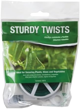 Tuindraad & Twist Ties | Rocky Mountain Goods Twist Ties Voor Planten Met Cutter – Groene Tuin Twist Ties Voor Buiten/Binnen Planten, Klimplanten – 1 Voet Op Maat Geknipt – Zachte Maar Sterke Ondersteuning Voor Delicate Planten Tuindraad & Twist Ties Tuindraad & Twist Ties