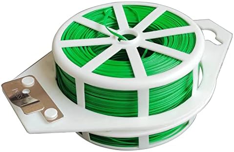 Tuindraad & Twist Ties | Twist Ties 200 Meter Plastic Plant met Cutter, Groene Tuinplanten Ties Multi-Use Voor Bevestigen van Klimplanten, Geüpgraded Tuindraden Plantondersteuning voor Tuinieren en Thuis- en Kantoorgebruik (Groen) Tuindraad & Twist Ties Tuindraad & Twist Ties