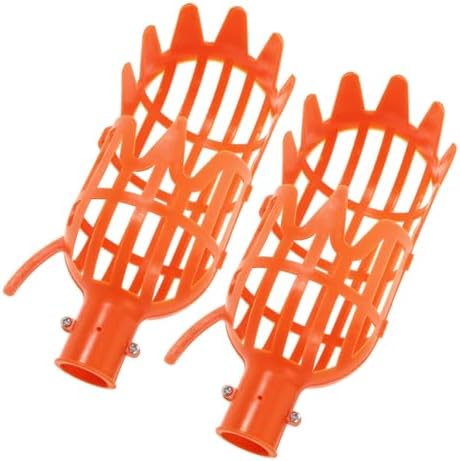 Tuinkies | 2 Stuks Pecannoot Picker Stick Grabber Noten Fruit Picker Oranje Picker Fruitverzameltool Fruitboom Grabber Tool Peren Picker Mand Citroen Picker Kersen Picker Hoofd Krabben Telescopisch Tuinkies Tuinkies