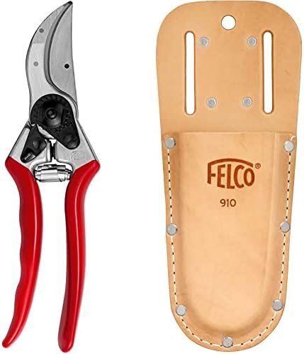 Tuinschaar & Scharen | Felco F-2 Classic Handheggenschaar met Felco F-91 Leren Holster voor Snoeischaren Tuinschaar & Scharen Tuinschaar & Scharen