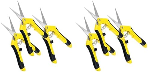 Tuinschaar & Scharen | Ipower 6,5 Inch Tuinschaar Handknipper Snoeischaar Voor Tuinieren En Trimmen, Zware Kwaliteit, Ultra Scherp RVS, Geel, 6-Pack Tuinschaar & Scharen Tuinschaar & Scharen