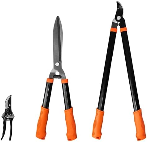 Tuinschaar & Scharen | Tuingereedschap 3-Packs Snoeischaar Tuin Schaar Set Met Takkenknipper, Heggenknippers En Snoeischaren, Struiktrimmer Takkenknipper Voor Bomen, Bloemen, Planten, Bonsai En Vruchten Tuinschaar & Scharen Tuinschaar & Scharen