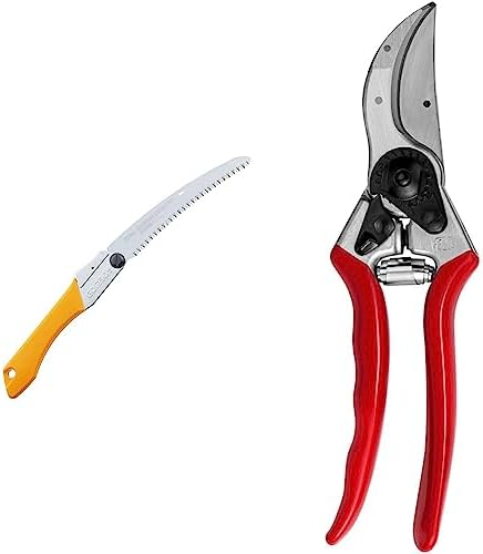 Tuinzagen | Gomboy Curve Professionele Opvouwbare Zaag 210Mm, Grote Tanden (717-21) & Felco F-2 068780 Klassieke Handsnoeischaar, F 2 Tuinzagen Tuinzagen